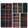 Schottisches Karo Warme Karo Hülle für Samsung Galaxy A55 A35 A15 A36 A56 A26 A16 A22 A32 A52 A54 A34 A53 A33 A13 A06 A05