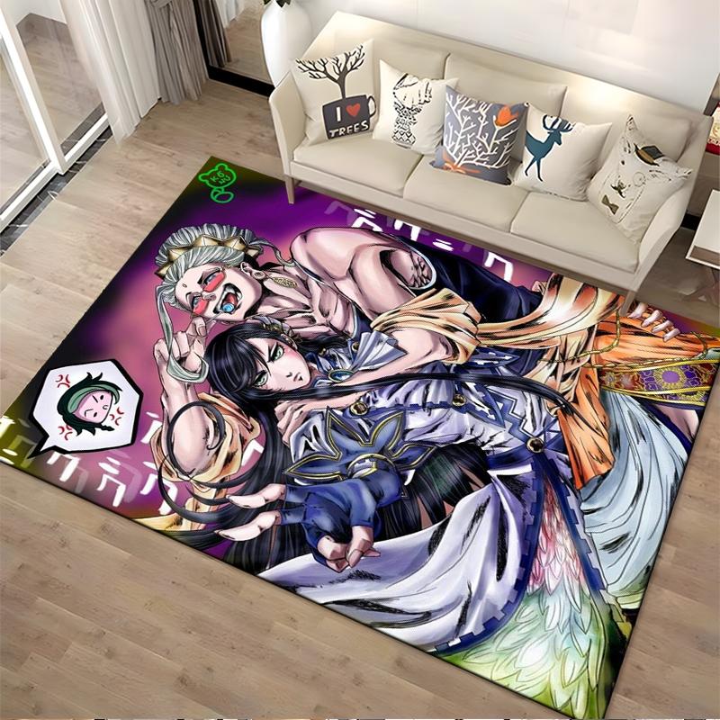 Anime-Style Carpet with Bold Character Design and Vivid Colors Suitable for Use As an Anti-slip for Living Room Bedroom Sofas