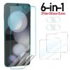Flip 7 Full Coverage Inner Hydrogel Film for Samsung Galaxy Z Flip 7 Flip 6 5 Tempered Glass Screen Protectors Camera Lens Films