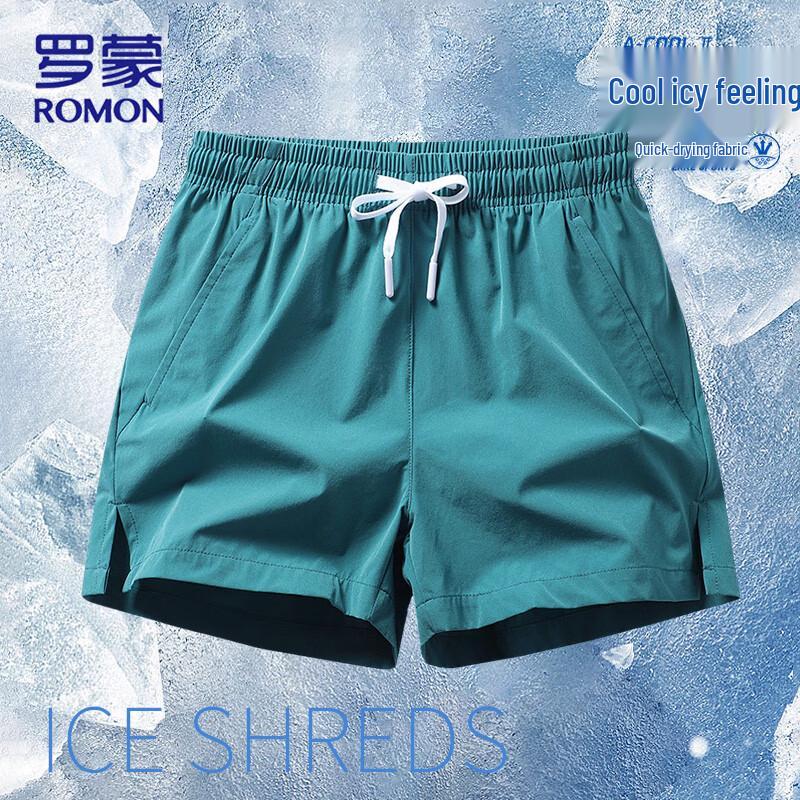 Romon Men s Ice Silk Quick-Dry Casual Shorts 3XL