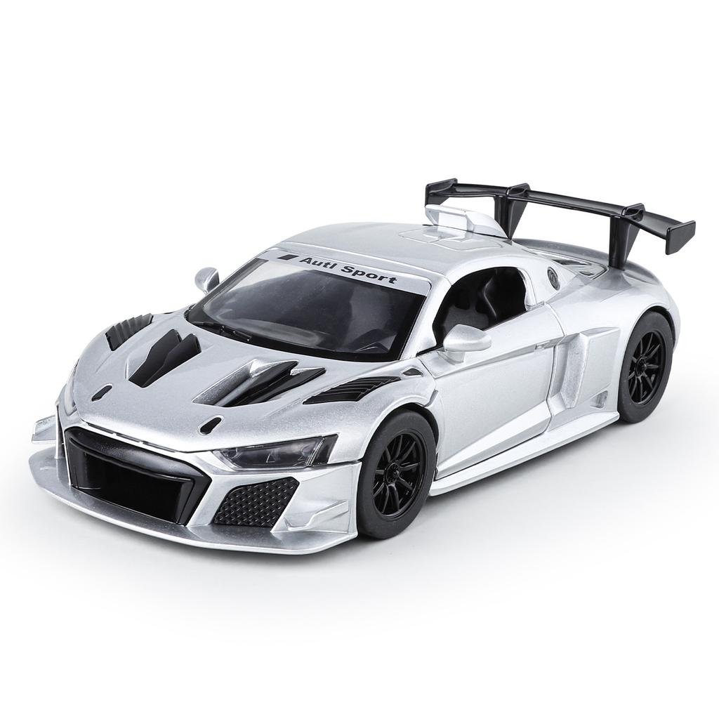 1:24 R8 LMS GT2 Racing Car Alloy Car Model Diecast Metal Toy Car Model Sound and Light Collection Kids Gift