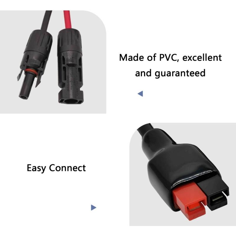 Universal 4 to 30A Extension Wire PVC Coating Cord for Solar Energy Devices Waterproof and AntiAging Construction