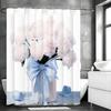 Mother's Day Watercolor Floral Shower Curtain, Bathroom Decorative Shower Curtain, Waterproof Shower Curtain with Hooks