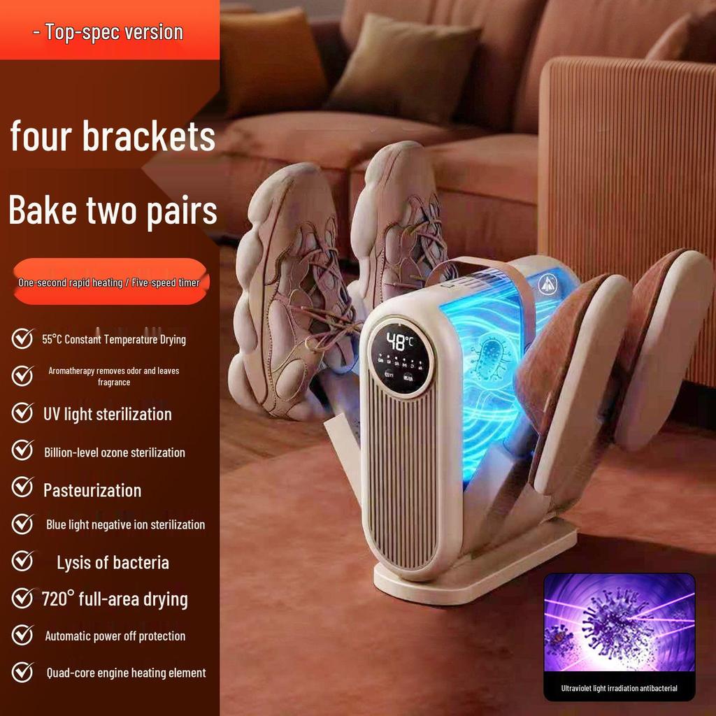 Portable Folding Smart Shoe Dryer with Quick Dry Timer and Deodorizing Sterilization