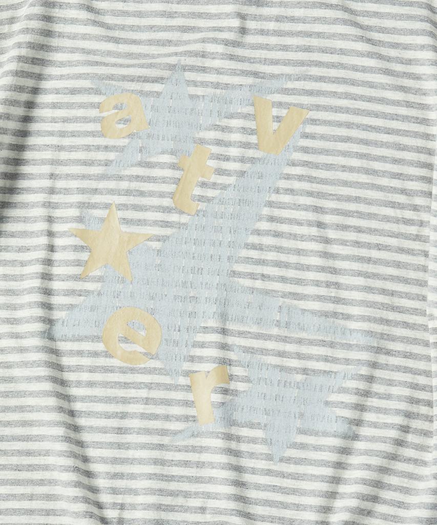 TRAVEL Arte Striped Short Sleeve T-Shirt Ivory