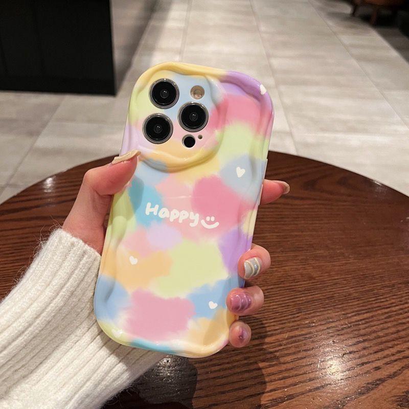 Rainbow Heart Case for Xiaomi Redmi Note 12 13 14 4G 14 Pro 5G 8 11 10 12 13 14 Pro Plus 12S Redmi 12 13C 12C 10 A3 Cover Wavy