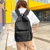 Schoolbag Solid Color Simple Ins School Bag Female Japanese College Student Backpack Junior High School Student Large Capacity Middle School Student