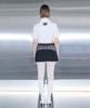 Mucent Stride Setup Check Color Block Mini Skirt