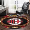 1pc A-AC Milan Carpet, Round Rug, Comfortable, Suitable for Entryways, Living Rooms, Office, And Bedrooms, Christmas Decoration