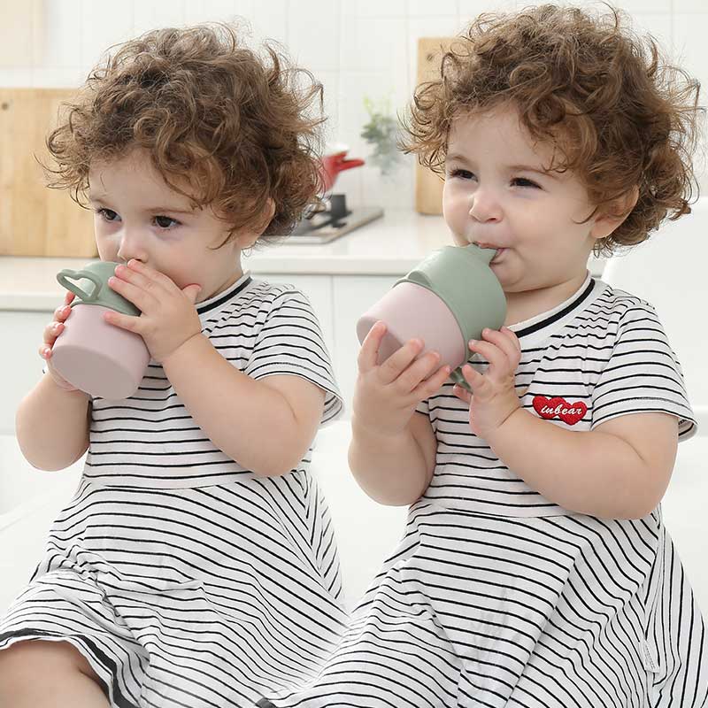 BPA Free Children's Products Baby Feeding Cups Infant Learning Drinkware Silicone Cups For Toddlers & KidsTrainer Mug Baby Stuff