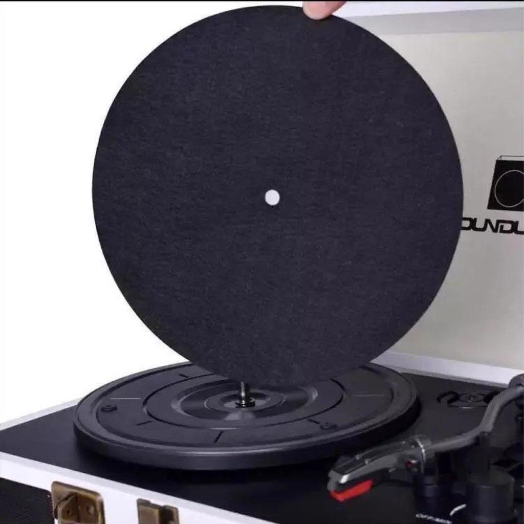 Vinyl Record Player Anti-Static Scratch-Proof Flannel Turntable Mat