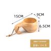 Akazienholz Milchtasse Frühstückstasse Schildkrötenpanzer Finnische Tasse Camping Praktische Tasse Tragbare Outdoor-Tasse Dropshipping Bushcraft