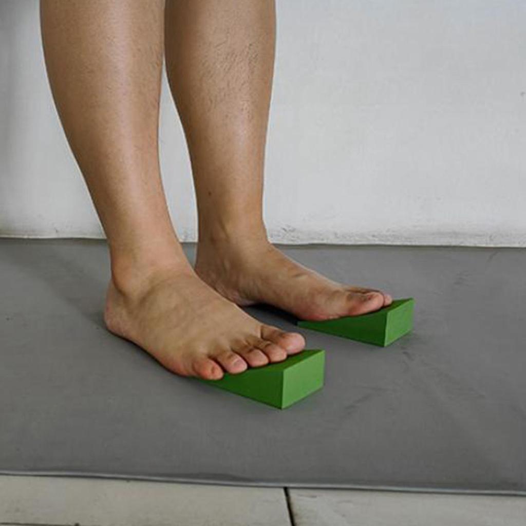 2x Foam Wedge Heel Stretcher Anti Slip Slant Board Calf