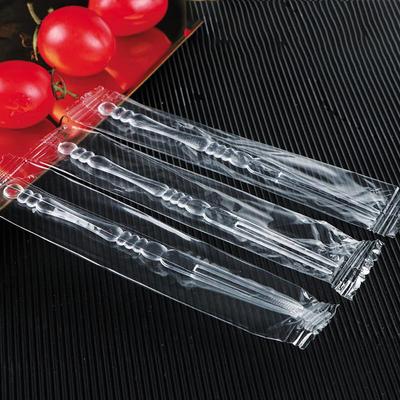 Disposable Individually Wrapped Transparent Plastic Fruit Picks & Cake Forks