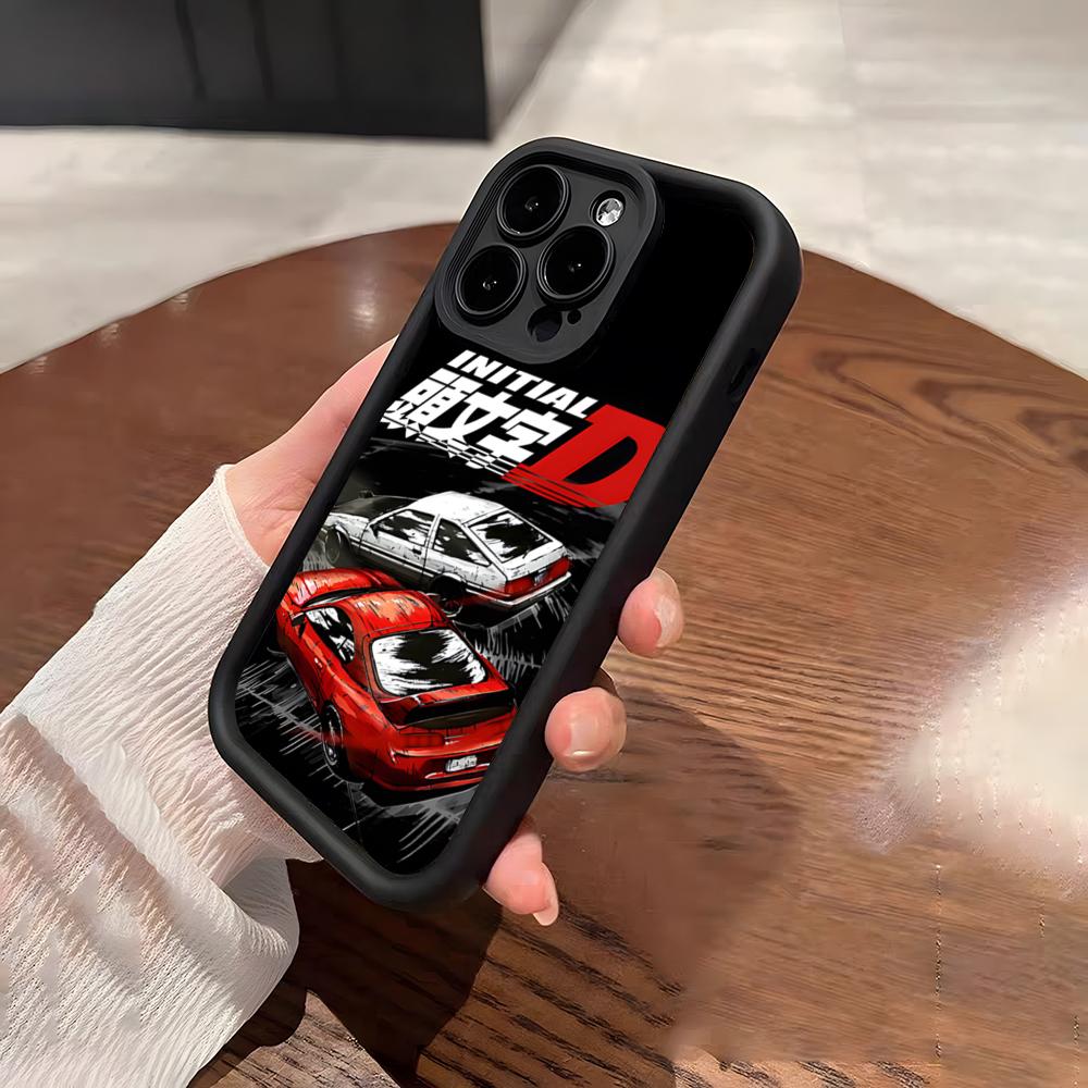 Anime I-Initial D AE86 Fodral För IPhone 17 Pro Max 15 Pro 16 14 Plus 12 13 Mini 11 Pro Stötsäkert Mjukt Fodral