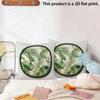 2pcs Tropical Palm Monstera Leaf Throw Pillow Covers 2 Pack Bohemian Botanical Cushion Cases for Sofa Bedroom Decor