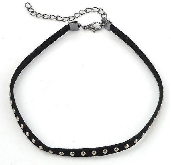 Cute Fashion Bohemian Personality Rivets Hot Nail Fender Necklace Collar Statement Necklace Choker Necklace Gargantilha Collares