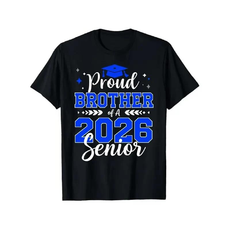 Menswear 2026 Senior Graduation Graphic Tees - Men's Short-Sleeve Round Neck Top