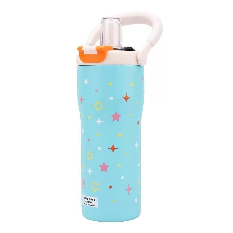 316 Stainless Steel Tumbler Portable Handle Large Capacity Double Drinking Insulated Thermal Bottle for Short Trips