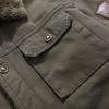 Men's Jacket Autumn and Winter New Fashion Plush Casual Thickened Outdoor Cotton Coat