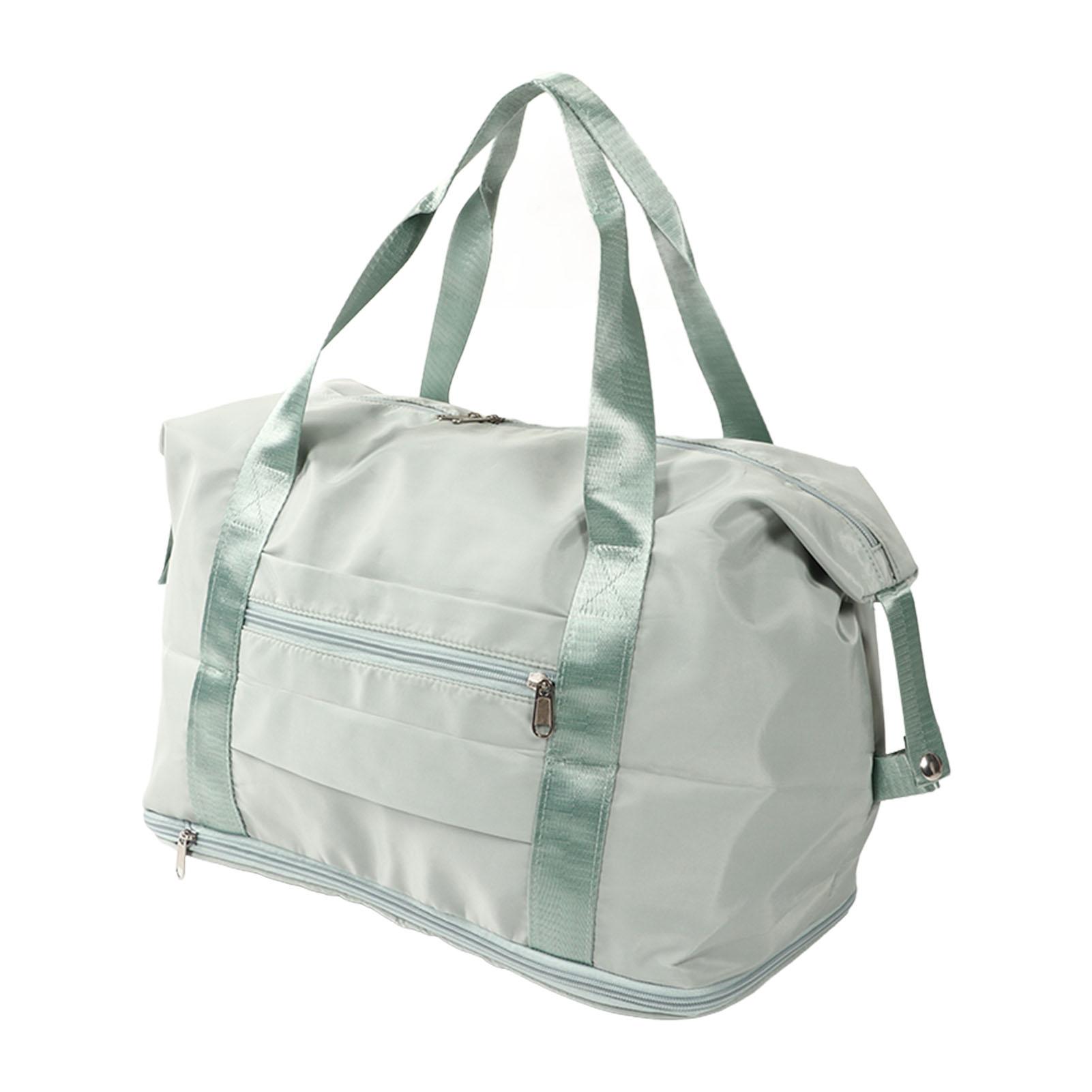 

Водонепроницаемая спортивная сумка-тоут с отделением для мокрого и сухого, спортивная сумка, большая вместимость, складная дорожная сумка, зеленая