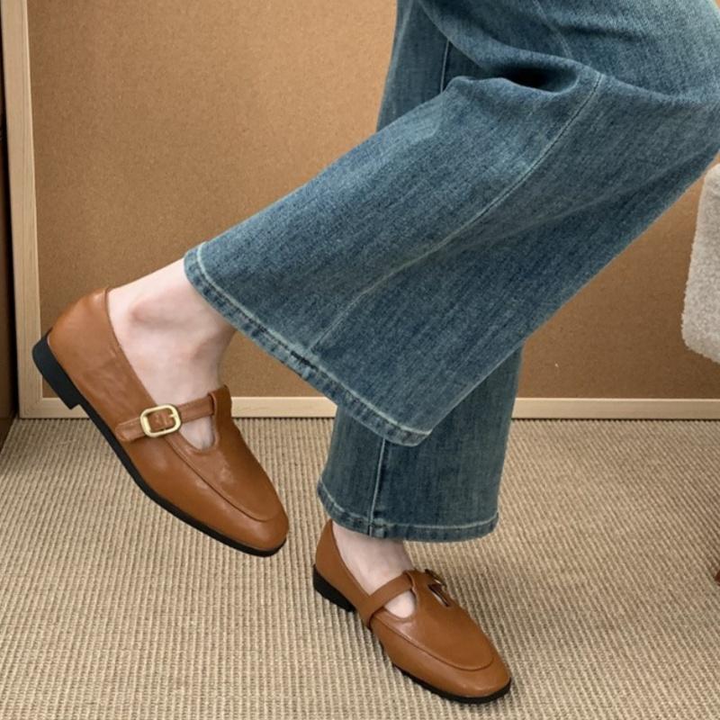 Fashion 2025 New Fashion Women Loafers Mary Jane Spring Autumn Breathable Flat Shoes Casual Comfortable Soft Shoes Elegant Dress Flats