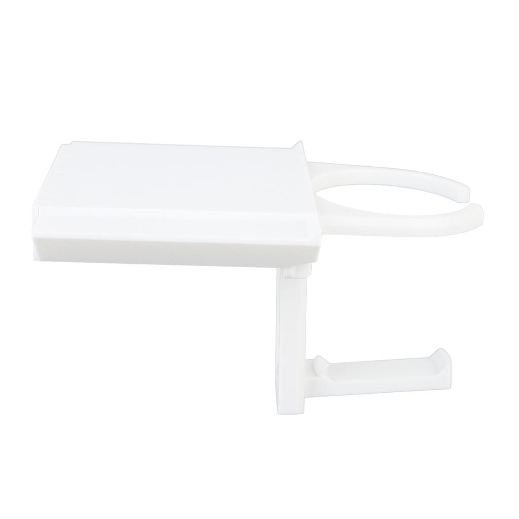 Desk Cup Holder ABS Fold Out Under Desk Water Bottle Stand Headphone Hanger with Double Sided Adhesive for Home Office