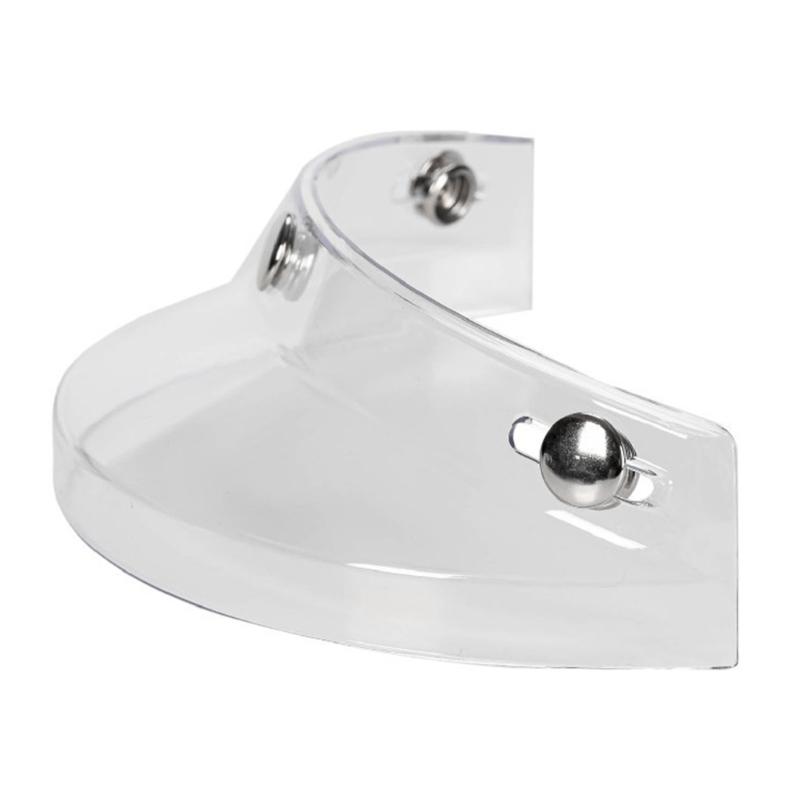 Universal 3 Snap-Button Visor Flip Up Wind Shield Fit for Open Face Motorcycle-Helmet Anti-UV Fog Windproof Accessories