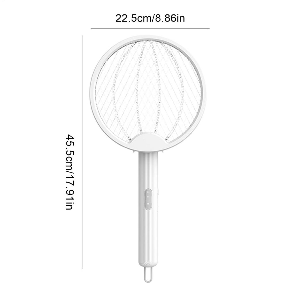 Электрическая мухобойка настенная Мухобойка-ракетка Перезаряжаемая Складная Мухобойка Со Световым Привлекателем Для Путешествий Кемпинга