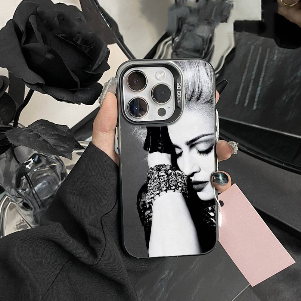 

Singer R-Madonna Phone Case For iPhone 17,16,15,14,13,12,Pro MAX Black Matte Shockproof Cover iPhone17PRO