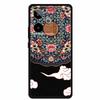 For Realme GT7 3D Relief Phone Case Emboss Flower Back Cover Black Silicone Shockproof Soft Protector 6.8" Realme GT 7T 7 T Capa