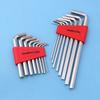 8Pcs Allen Wrench Metric Wrench Inch Wrench L Wrench Size Allen Key Short Arm Tool Set Easy To Carry In The Pocket