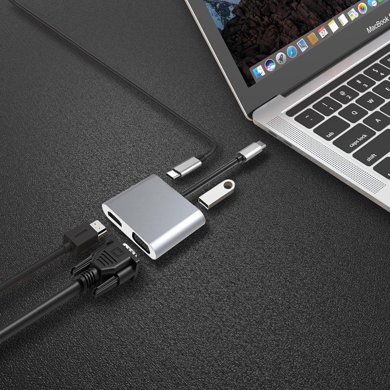 Universal Multi-Port USB-C Hub for Laptops & Tablets