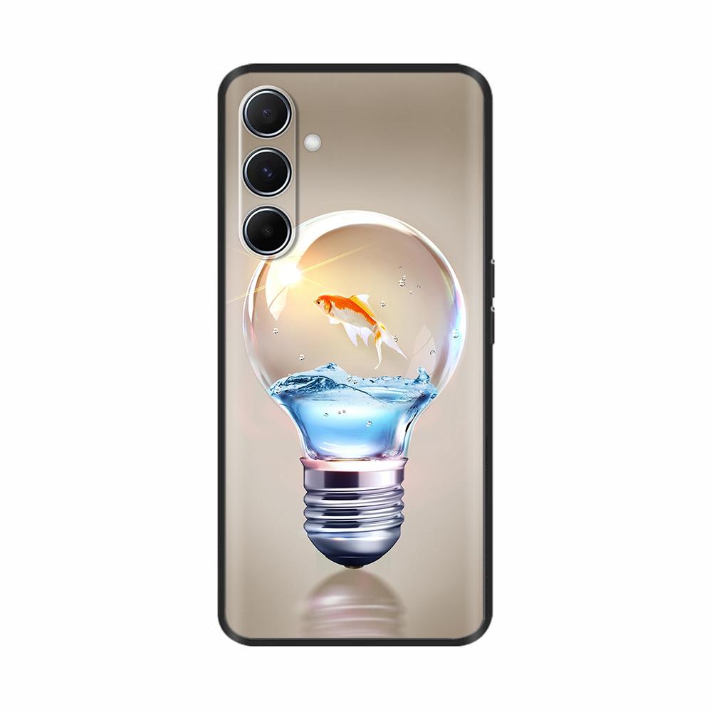 Silicon Phone Case For Samsung Galaxy A26 A36 A56 A16 5G Shockproof Shell Soft Black Painted Back Cover Fundas Cases Coque Para
