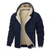 2026 Fall/Winter Thickened Lambswool Hooded Cardigan - European Size Casual Sweatshirt