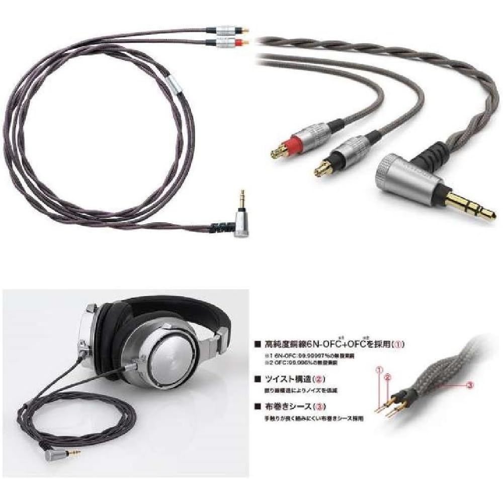 Audio-Technica HDC113A/1.2 Detachable Headphone Cable for Over-Ear Headphones