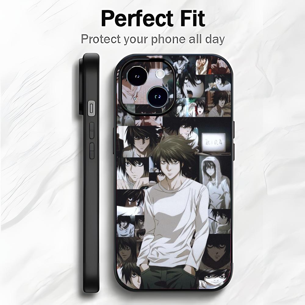 Dark Thriller Anime D-Death Note Phone Case Phone Case Soft Packaging Lightweight For iPhone17 16 15 14 13ProMax