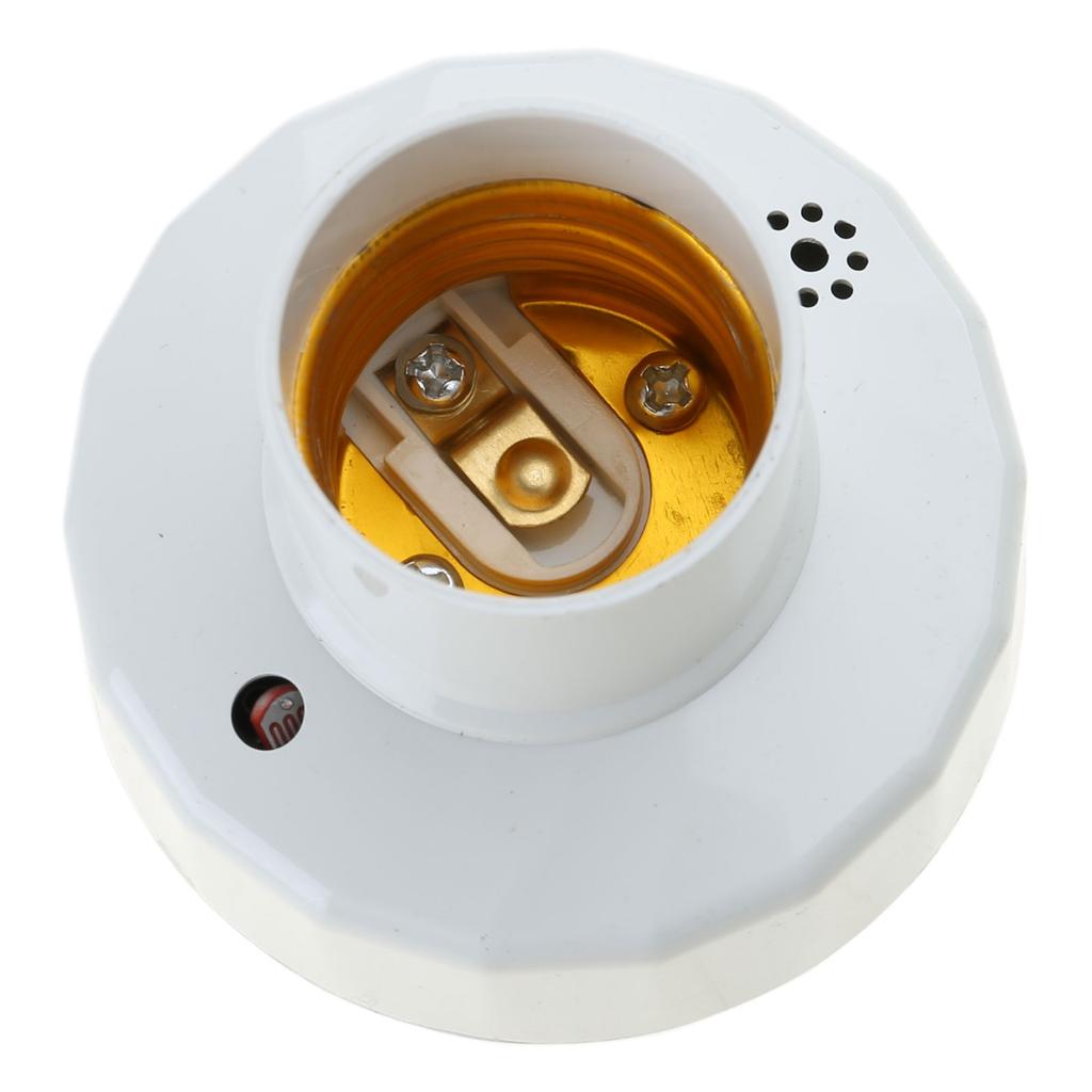 E27 Socket Motion Sensor Light Bulb Holder Motion Sensor Light Socket with Adjustable Delay for Home Garage Lighting