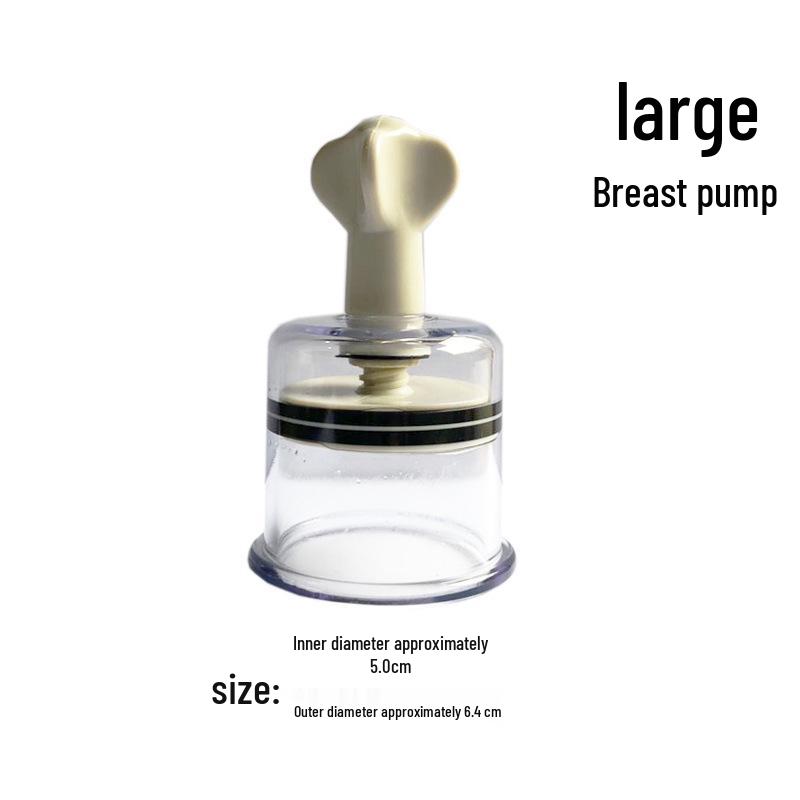 Women's Nipple Suction Cup Massager & Clamp - Vacuum Suction Training & BDSM Flirting Toy
