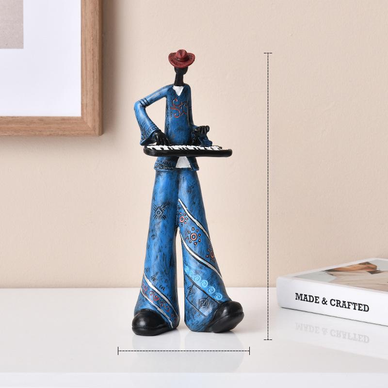 Creative Retro Band Art Ornaments Music Characters Living Room Bookshelf TV Cabinet Wine Cabinet Light Luxury Decoration Decoration Decoration