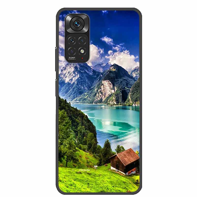 For Redmi Note 11 Cases Note11s Painted Soft TPU Silicone Phone Cases for Xiaomi Redmi Note 11 Pro 5G Cover Coque Note11s 4G Bag