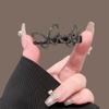 Sparkling Diamond Butterfly Shaped Hair Clip Exquisite Metallic Texture Broken Hair Clip Fashionable Girl Hair Accessory