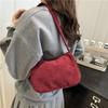 Women S Corduroy Baguette Bag Casual Solid Color Shoulder Handbag