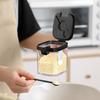 Fashion Transparent Body Large Capacity Washable Salt Pepper Sugar Container for Home Seasoning Rack