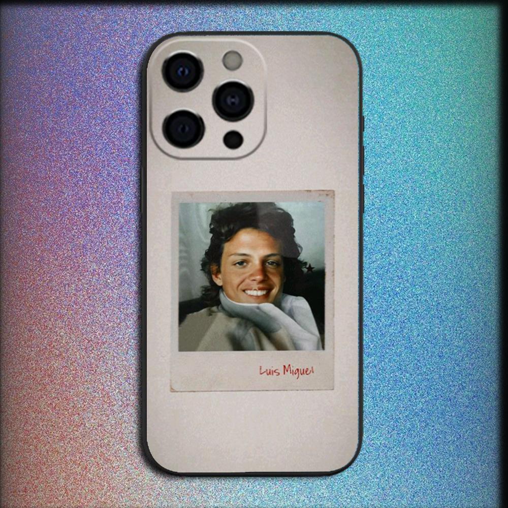 Singer Luis M-Miguel Phone Case For iPhone 16,15,14,13,12,11,Pro,X,XS,Max,XR,Plus,Mini Soft Black Cover