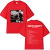 Rapper Booba Album Tour 2025 Graphic T Shirt Unisexs Retro Fashion Oversized Cotton TShirts Hip Hop Clothing High Quality TShirt