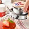 304 Stainless Steel Round Mousse Ring Household Chiffon Cake Mold Cake Tart Ring Double Rolled Cookie Molds