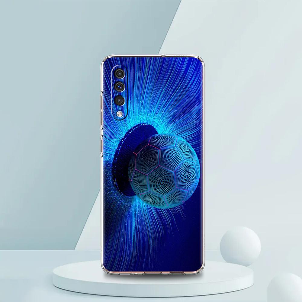 Football Sport Soccer Transparent Phone Case for Samsung Galaxy A12 A50 A52 A70 A40 A10 A20 A30 A02 A03S A04 Cover Silicon Shell