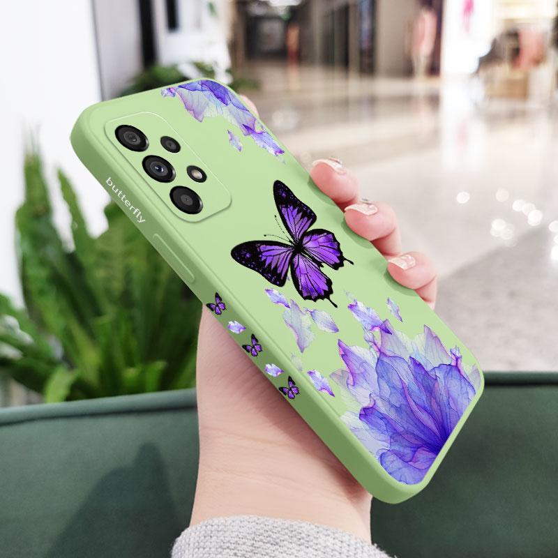 

Printed Butterfly Case For Samsung A73 A53 A33 A23 A16 A13 A06 A03 A72 A52 A52S A32 A02S A15 A25 A35 A55 A22 A21S 4G 5G Cover Samsung A02S