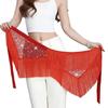 Sequins Fringe Hip Scarf Fashion Belly Dance Accessory For Various Occasion And Enhancing Comfort Features